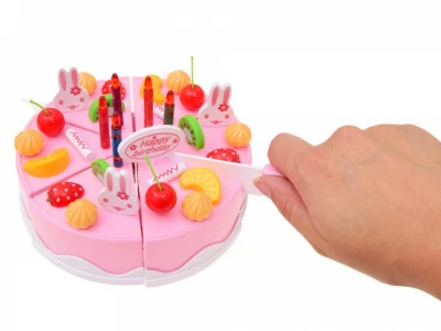 Детский игрушечный торт на день рождения с 75 аксессуарами