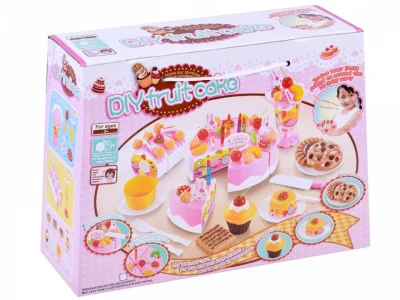 Bērnu rotaļu dzimšanas dienas torte kūka ar 75 piederumiem