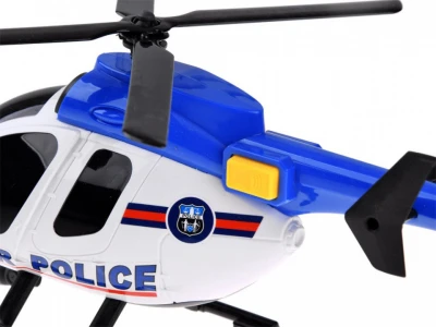 Полицейский набор машина, вертолет со звуковом и светом