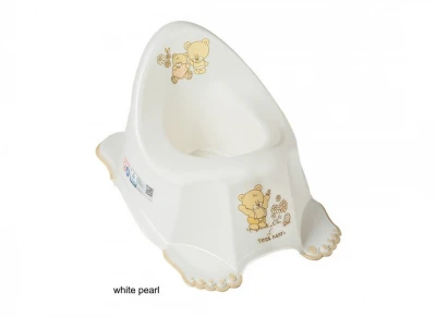 Podiņš anatomiskais BEAR white pearl TegaBaby MS-013*