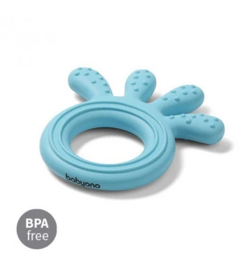 Zobu graužamais elastīgs OCTOPUS BabyOno 826/03 blue